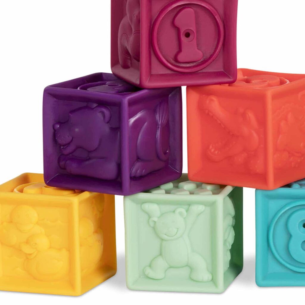 Miljøvenligt legetøj - B Toys One Two Squeeze Mint