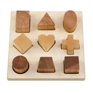 Natural Shape Puzzle Board – Wooden Story