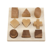 Stacking Montessori ToyShape Puzzle Board Natural