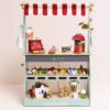 Product information "Groceries Set & Scanner" Spark hours of imaginative play with this beautifully designed wooden grocery playset. It includes a sturdy wooden basket filled with 12 solid wood grocery items and a playful barcode scanner, perfect for pretend shopping adventures. Each item is made from FSC™-certified wood and features charming, colorful illustrations to engage young minds. The set includes familiar favorites like butter, honey, cookies, cereal, ketchup, olive oil, spaghetti, chocolate, tea, a jar of sweet corn and carrots, and a can of tuna. Each piece is perfectly sized for small hands and encourages hands-on learning. Ideal for role play, counting, and building vocabulary, this set helps children develop fine motor skills, early math concepts, and social interaction through creative storytelling and play. A wonderful addition to any toy kitchen or play store setup! Specifications Suitable for ages 3 years+ Dimensions: Shopping Basket – W:19 x D:13.1 x H:15.3cm Made of FSC®-certified wood Decorated using water based, non-toxic paints