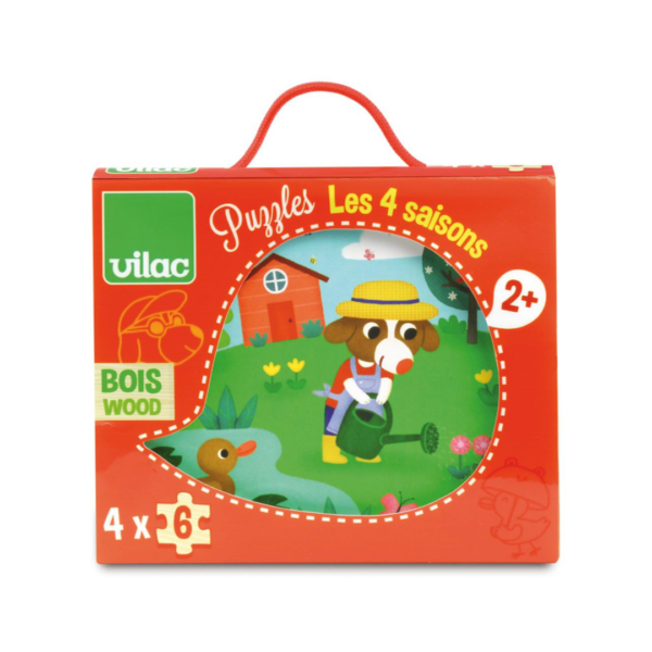 De 4 årstider Puslespil 4x6 Vilac Spil og Brætspil 2641