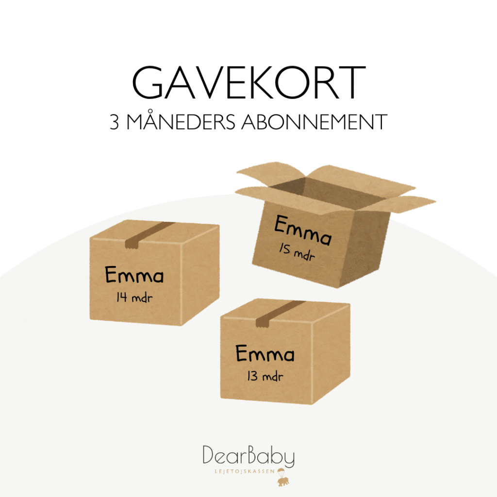 gavekort 3 måneders abonnement dearbaby