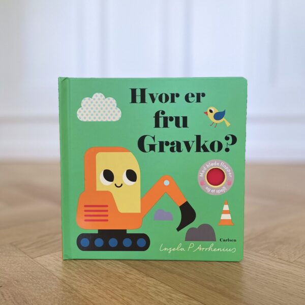 Hvor er fru Gravko? børnebog med gemmeleg