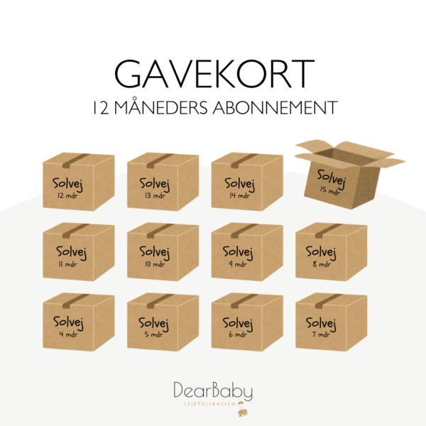 gavekort 12 måneders abonnement dearbaby
