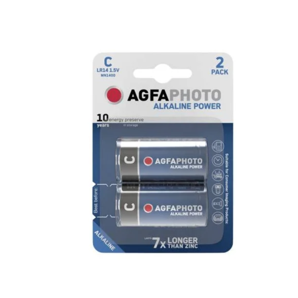 Gem Batterier Alkaline Platinium C 2stk I AgfaPhoto