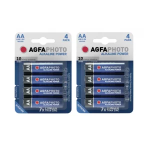 AgfaPhoto Power LR6 AA-batteri Alkali-mangan 1.5 V 8 stk