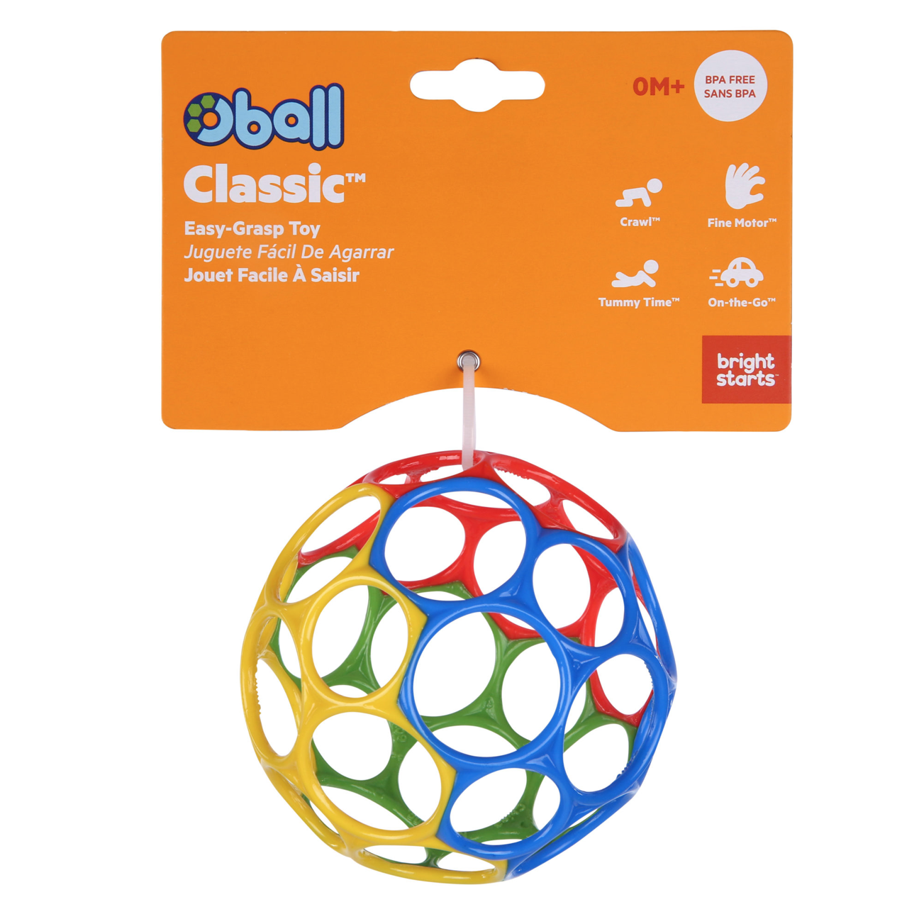 Oball Classic bold - Rød, blå, grøn og gul