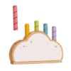 Le Toy Van Rainbow Cloud Pop up Aktivitetslegetøj pop-up sky
