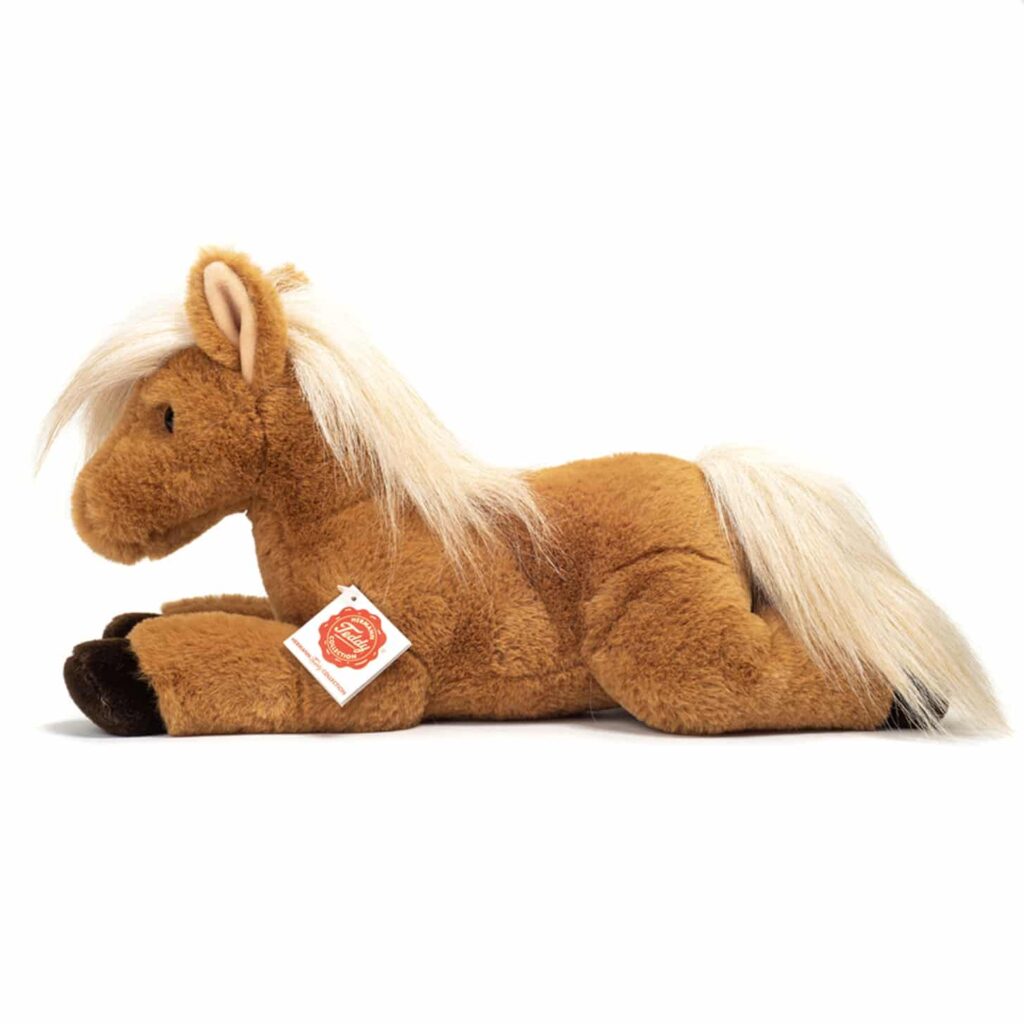 Teddy Hermann - Liggende hest 34 cm
