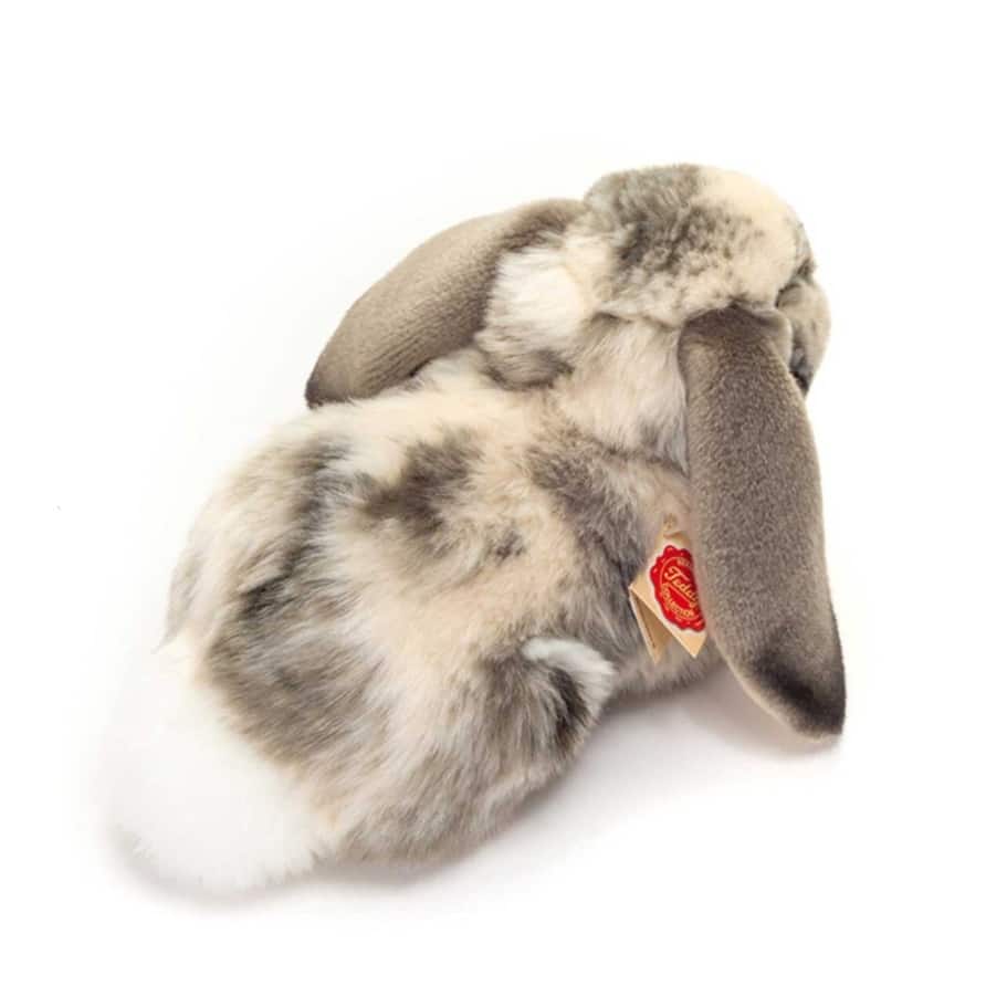 Teddy Hermann - Liggende kanin grå-hvid 30 cm