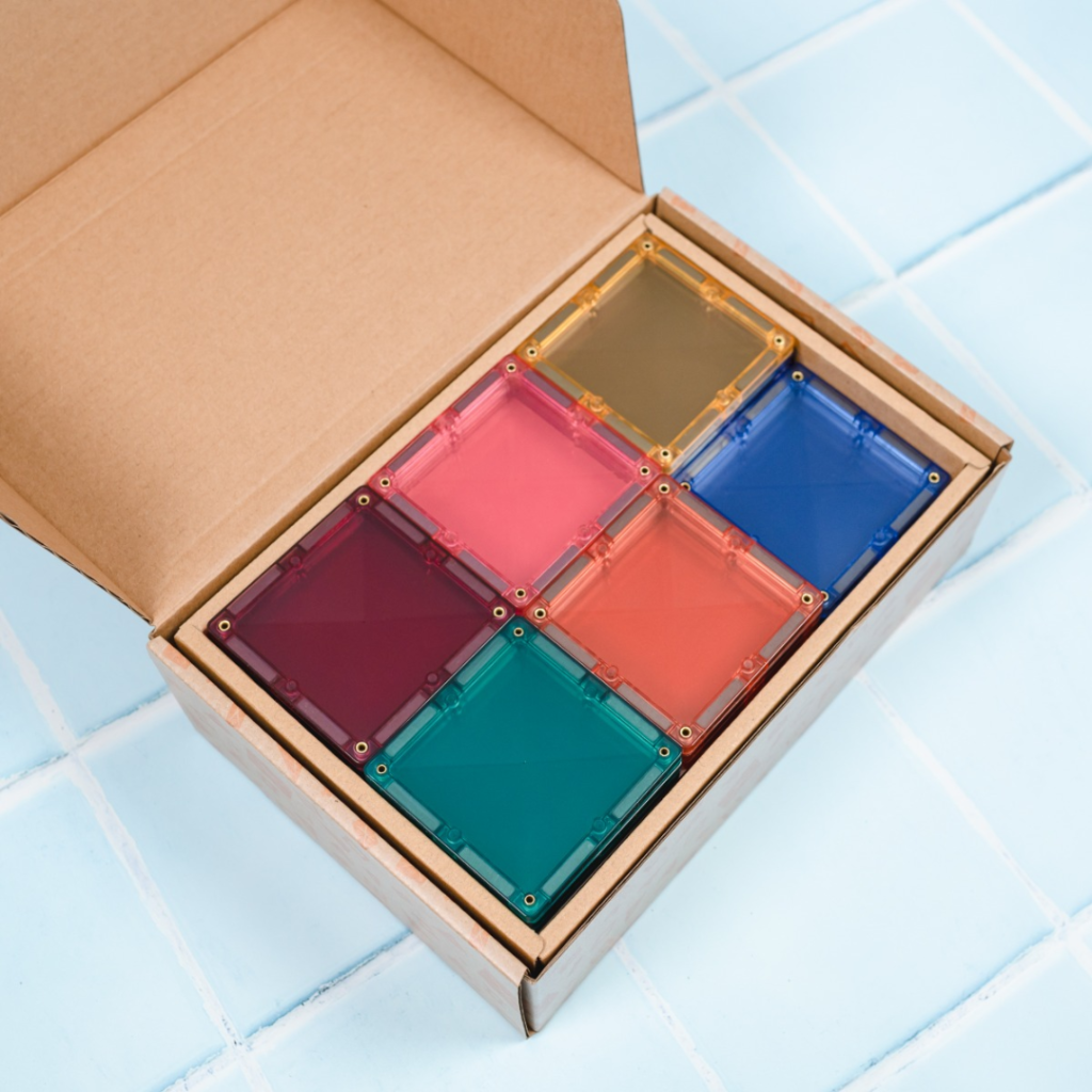 Connetix Pastel Square expansion pack 40 dele