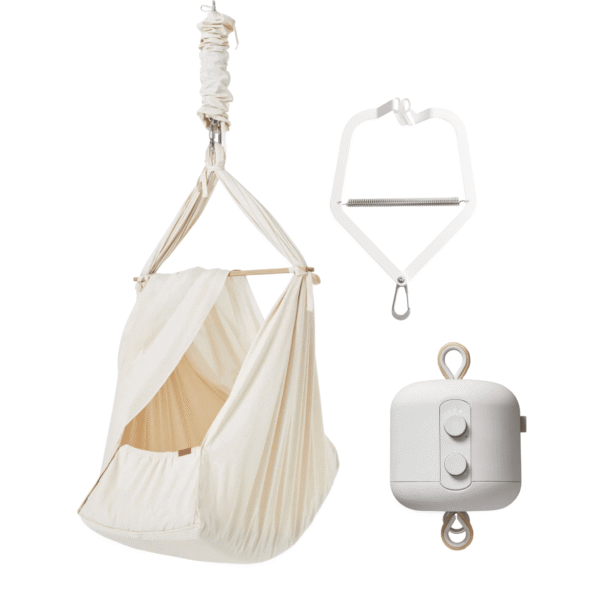 Bundle – Premium Slyngevugge, Leloo Vuggemotor & Karmbeslag – Membantu