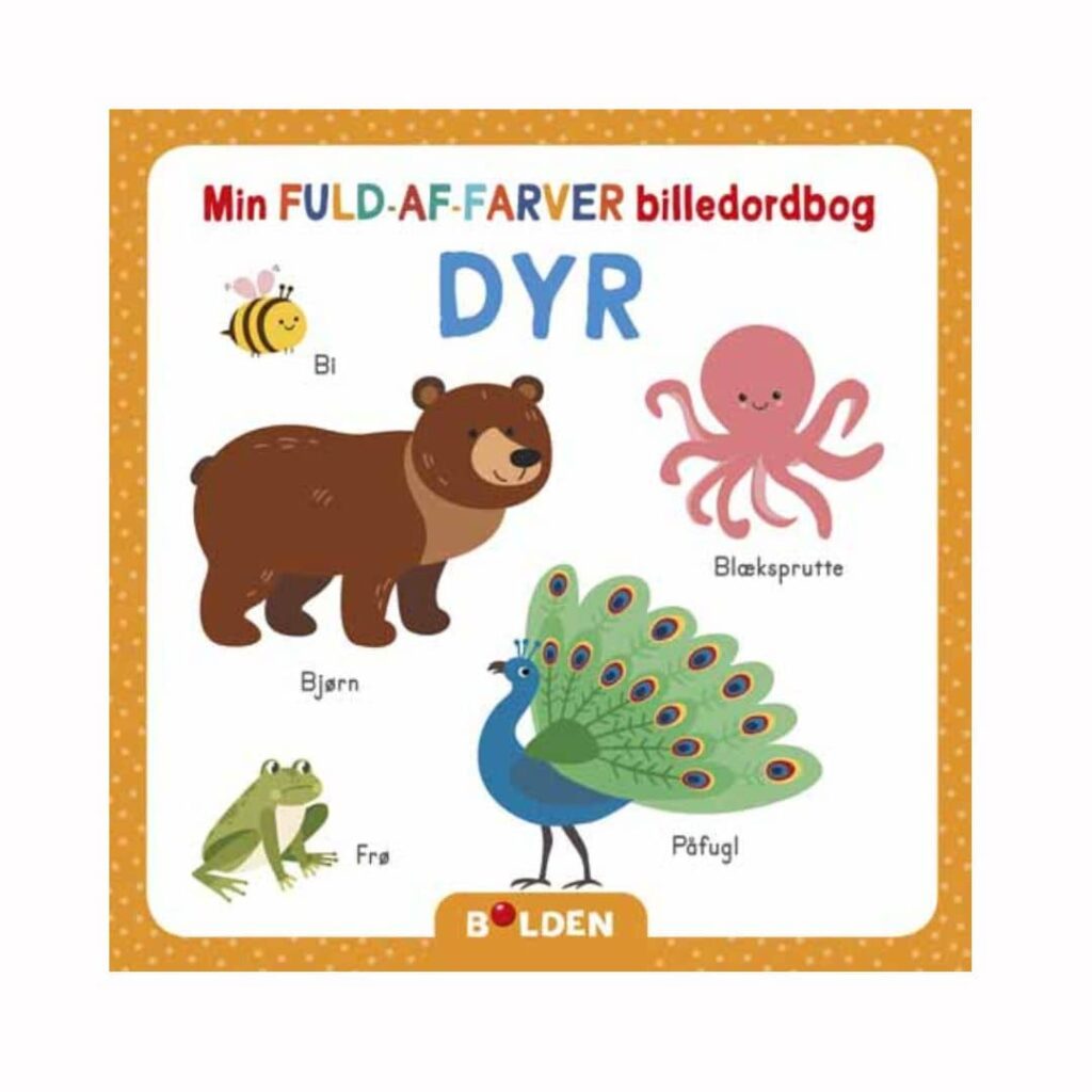 Min fuld-af-farver billedordbog dyr billedbog dyr