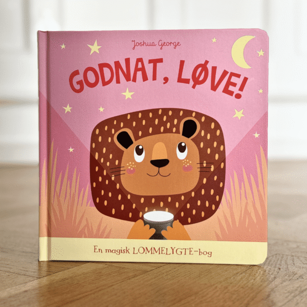 godnat løve en magisk lommelygte-bog