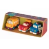 B. Toys - Mini Wheeee-ls, 3-pak. Politibil, racerbil og skolebus