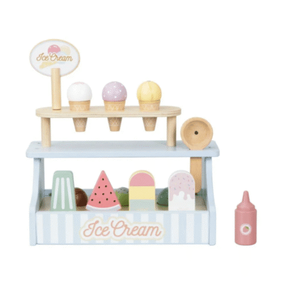 elineli ice cream shop isbutik trælegetøj 4