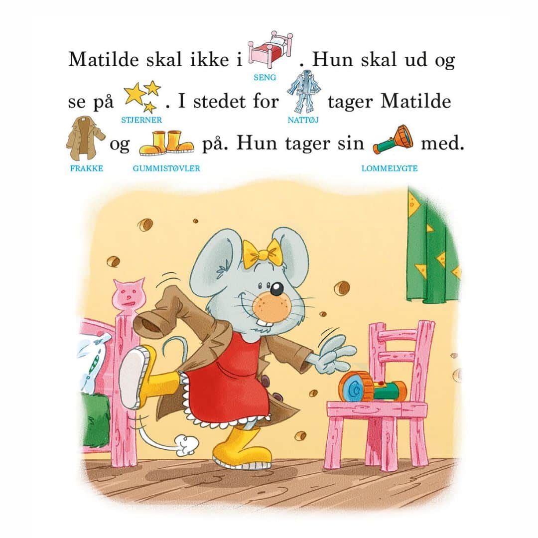 Mathilde mus kigger på stjerner