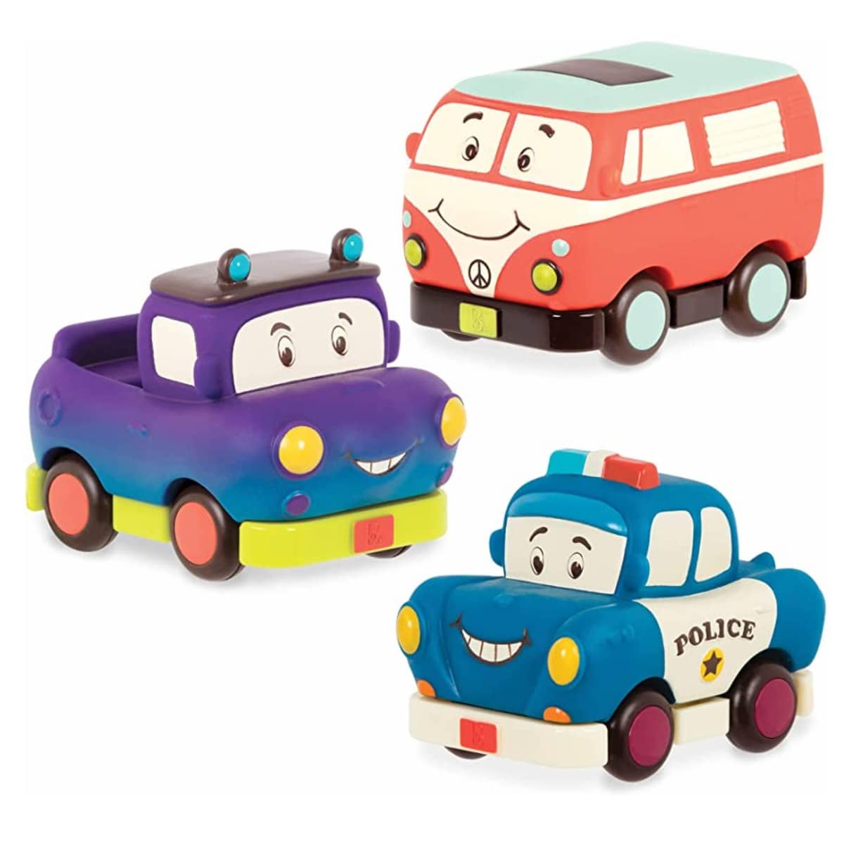 b. toys træk-slip biler folkevogn politibil truck