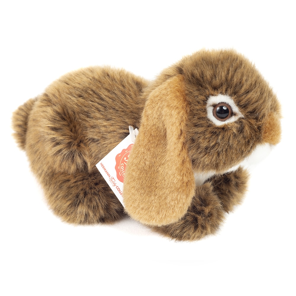 Teddy Hermann - Liggende kanin brun 18 cm TH937296