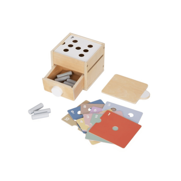 elineli Montessori math inserter box jigsaw montessori matematik kasse EN1431