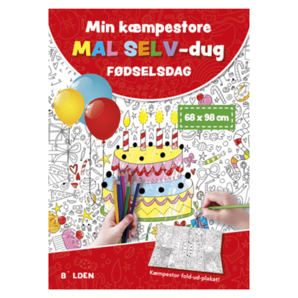 Min kæmpestore mal selv-dug: fødselsdag - Bolden