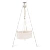 Classic Bundle Oval Vugge med Basic Connect Motor I cream White