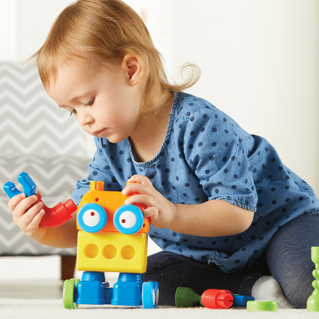 1-2-3 Build It! Robot Factory - Byg-selv Robot - Learning Resources