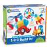 1-2-3 Build It! Rocket-Train-Helicopter - Byg-selv Fartøjer - Learning Resources LER2859