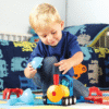 1-2-3 Build It! Rocket-Train-Helicopter - Byg-selv Fartøjer - Learning Resources LER2859