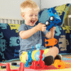 1-2-3 Build It! Rocket-Train-Helicopter - Byg-selv Fartøjer - Learning Resources LER2859