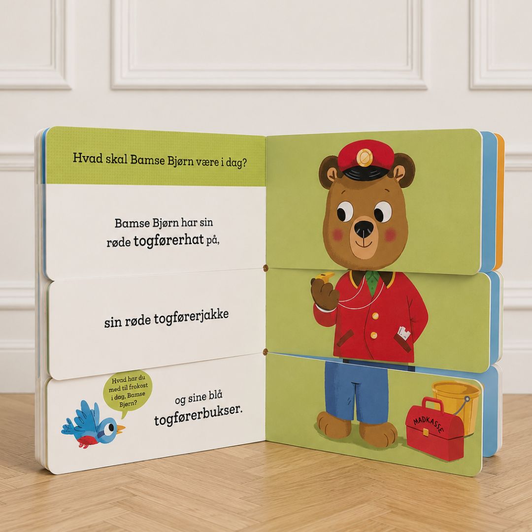 bamse bjørn klæder sig ud