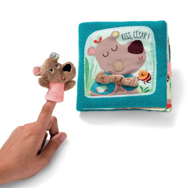 Cesar Stofbog Kys med fingerdukker 86863 - Lilliputiens