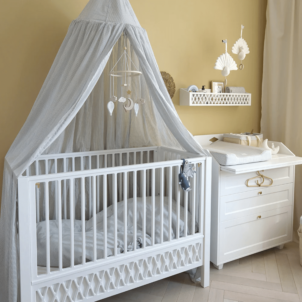 Cam cam Sengetøj, Baby, 70x100cm - GOTS - classic blue stripes Babyseng