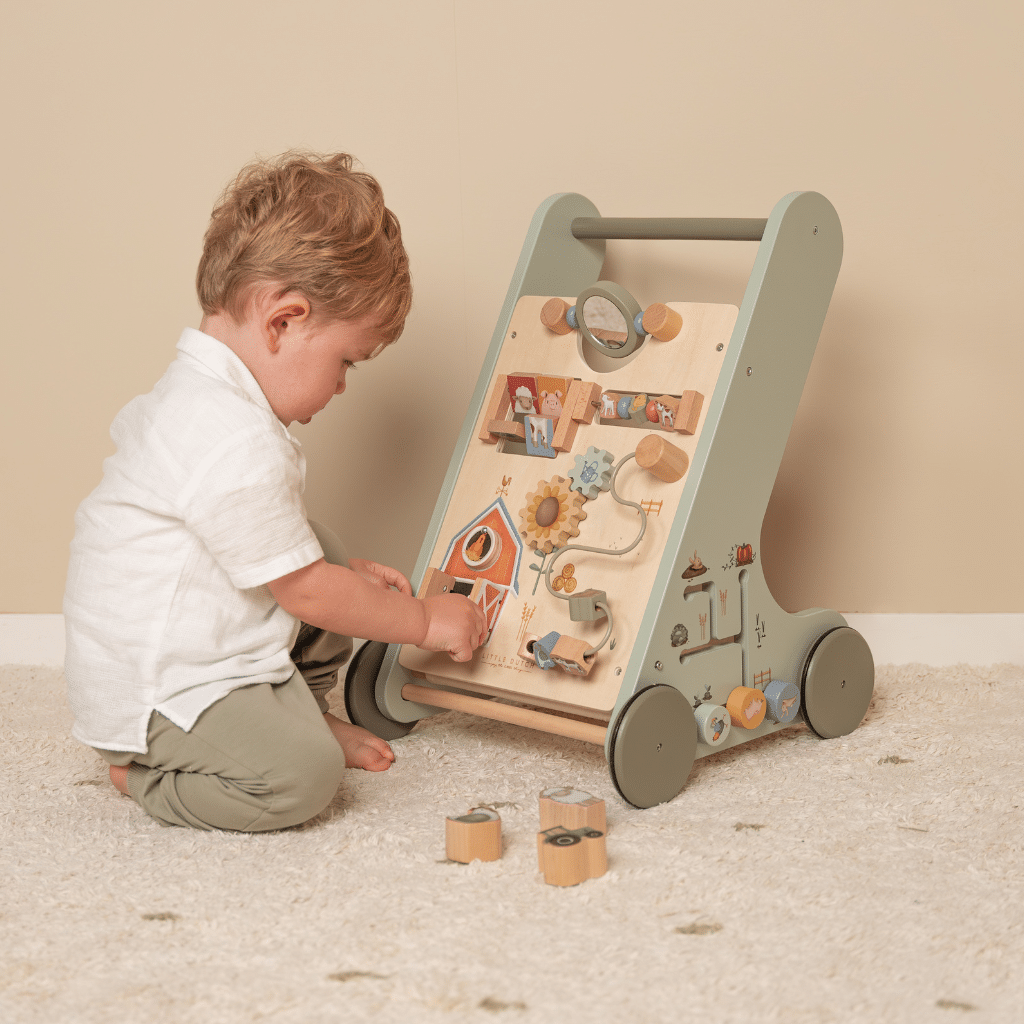 Little Dutch - Multi-aktivitets Gåvogn FSC - Little Farm LD7132