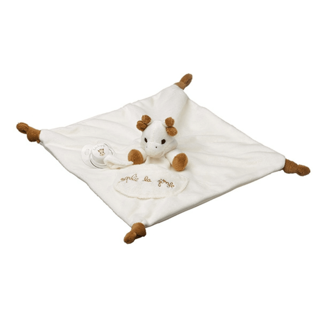 Sophiesticated 000003 Sophie la Girafe + Comforter with pacifier holder