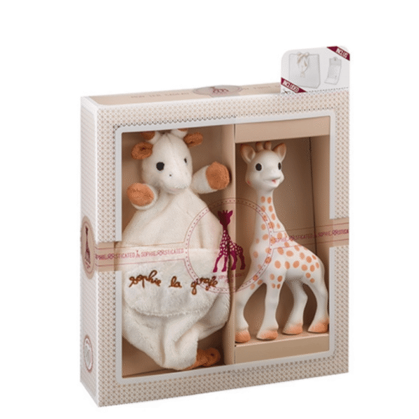 Sophiesticated 000003 Sophie la Girafe + Comforter with pacifier holder