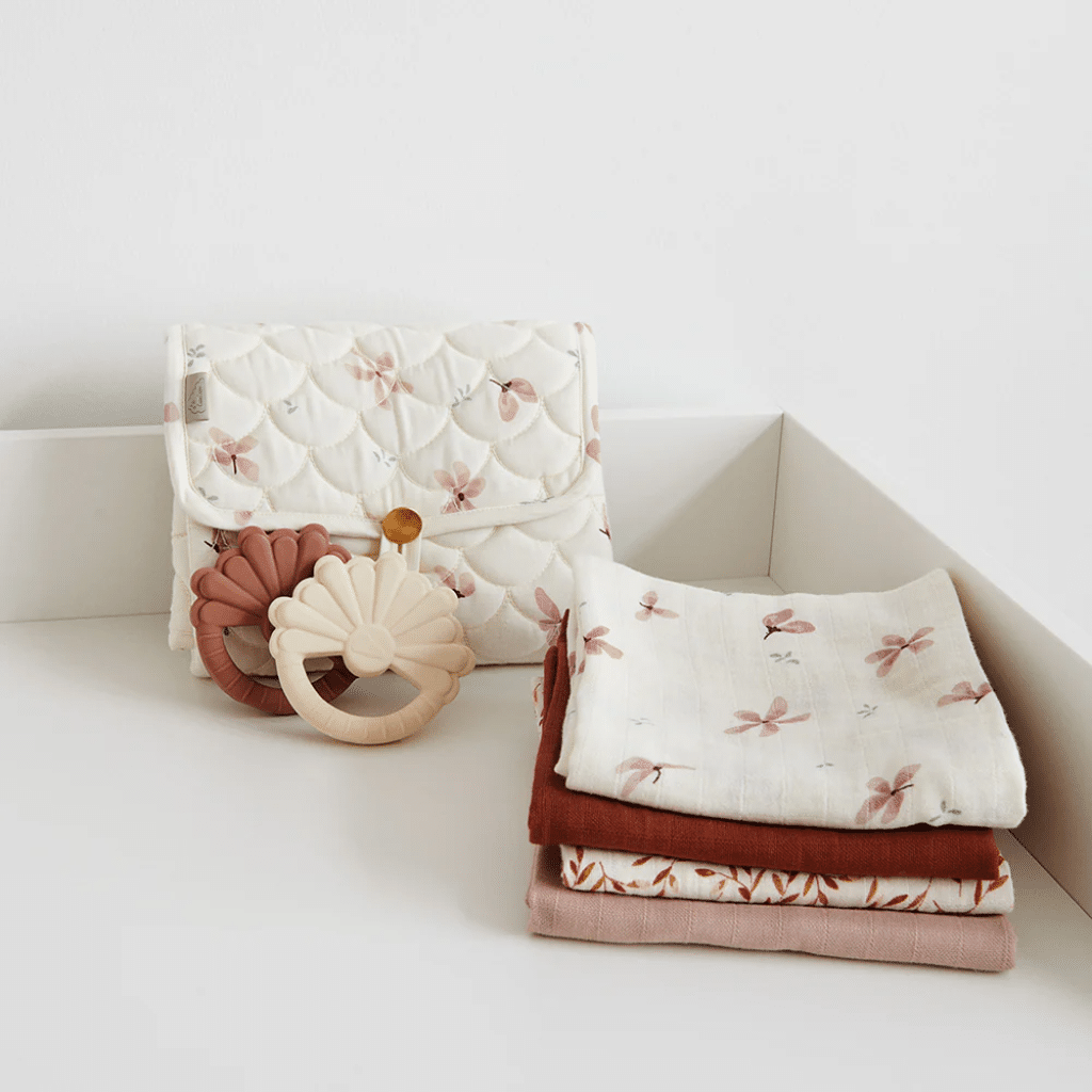 cam cam Stofble, 2-pak - GOTS dusty rose