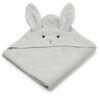 Liewood Albert hooded towel, Rabbit Dumbo grey