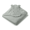 Liewood hooede towel, Hippo Down blue