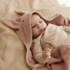 Liewood hooded towel, rabbit rose