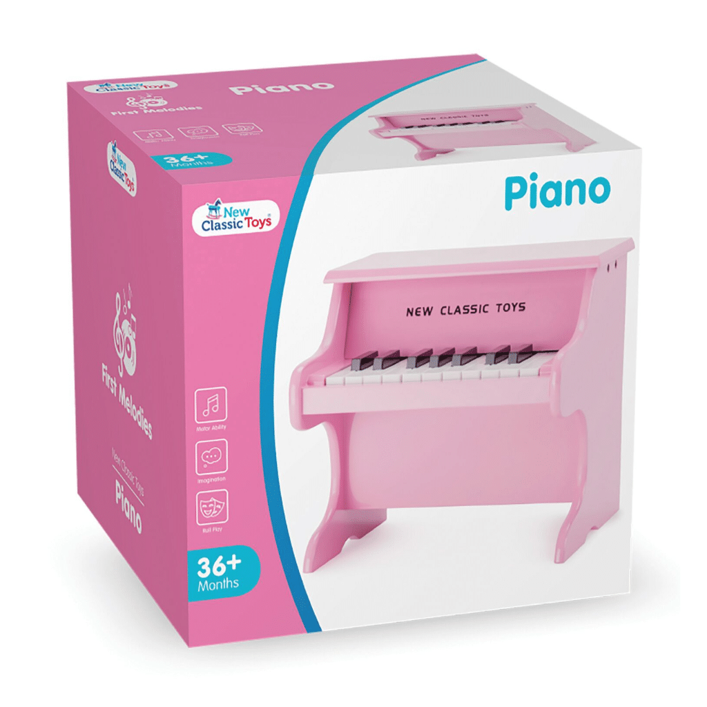 Børneklaver - lyserød m_node hæfte N10158 New Classic Toys