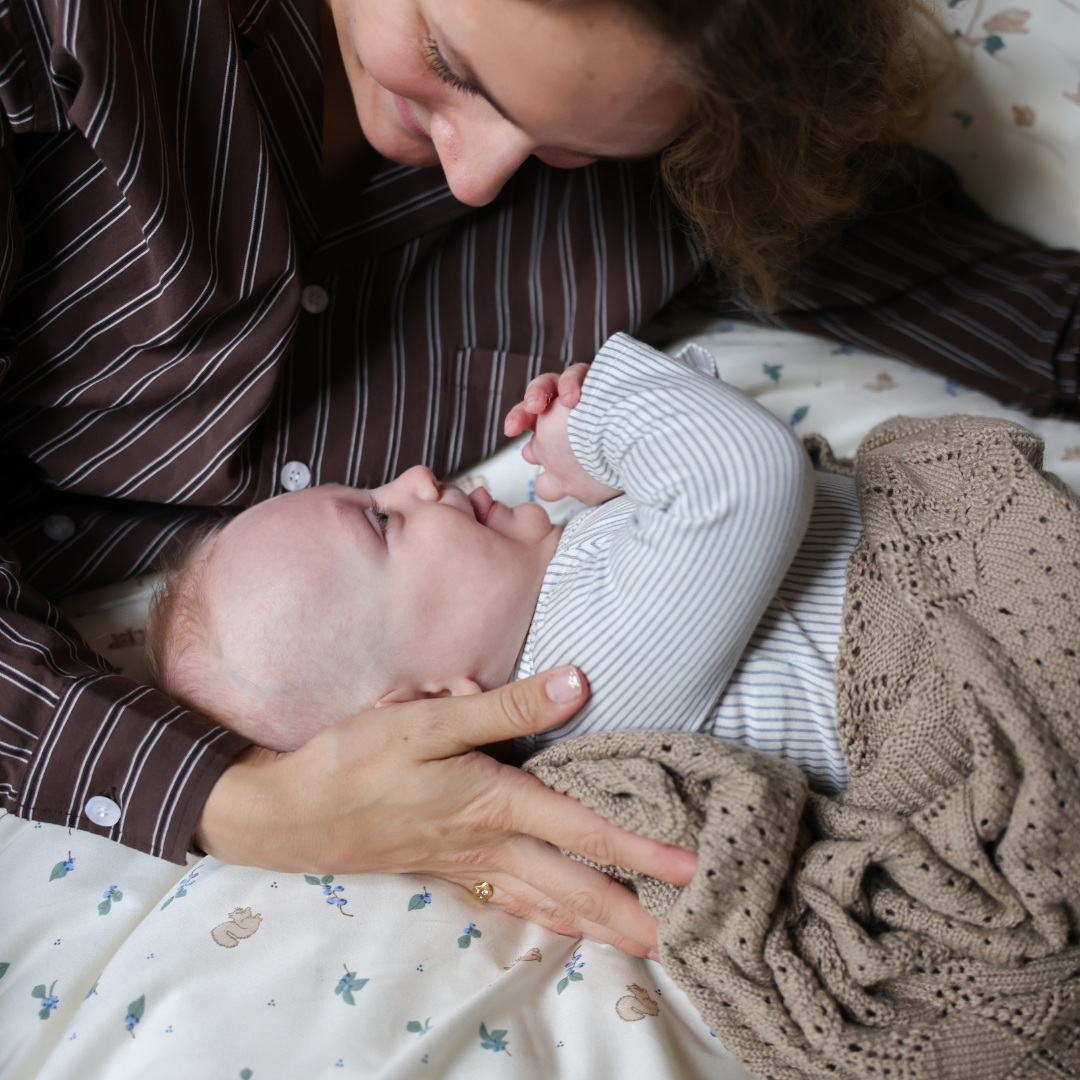 Cam Cam Copenhagen Pointelle Baby Striktæppe hazel
