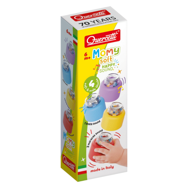 QU-04144 Momy Soft - 4 bløde klodser Quercetti