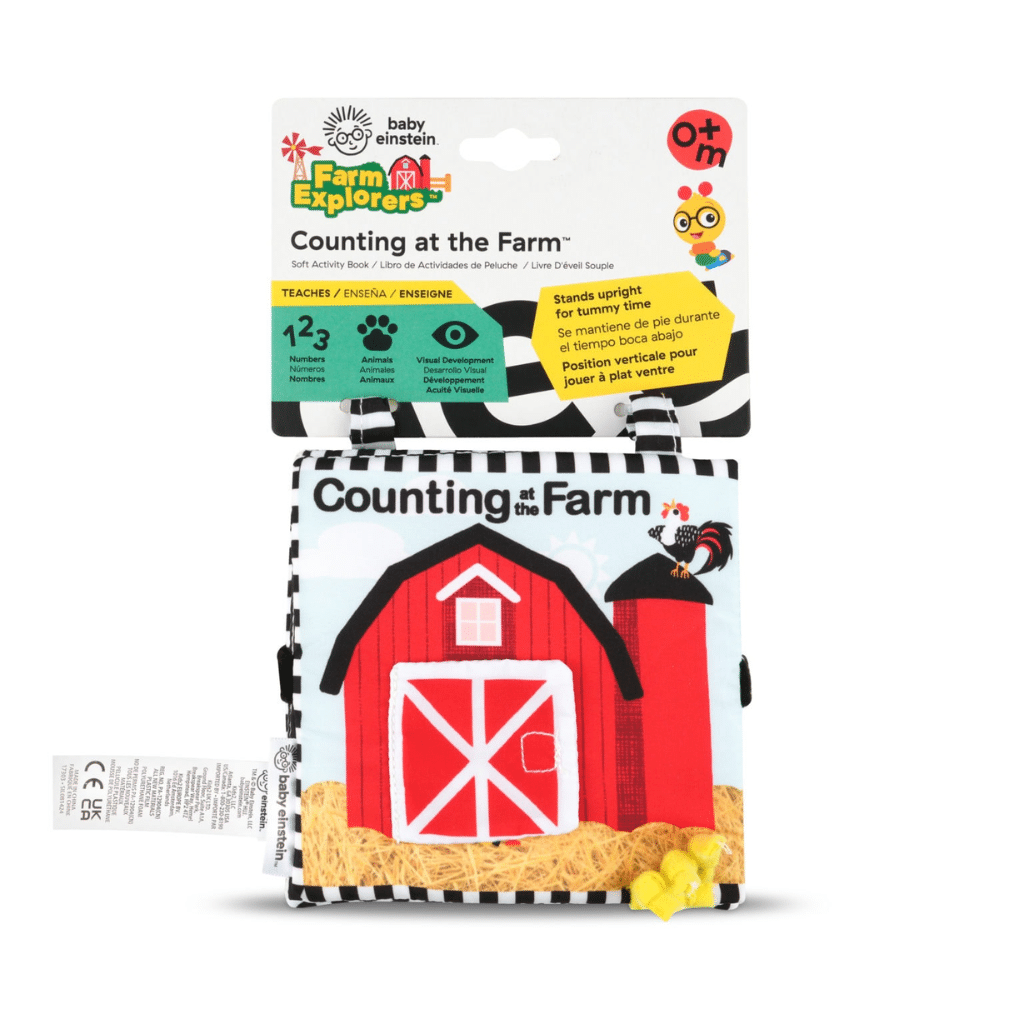 baby einstein BE-17303 Counting at the Farm™ blød aktivitetsbog