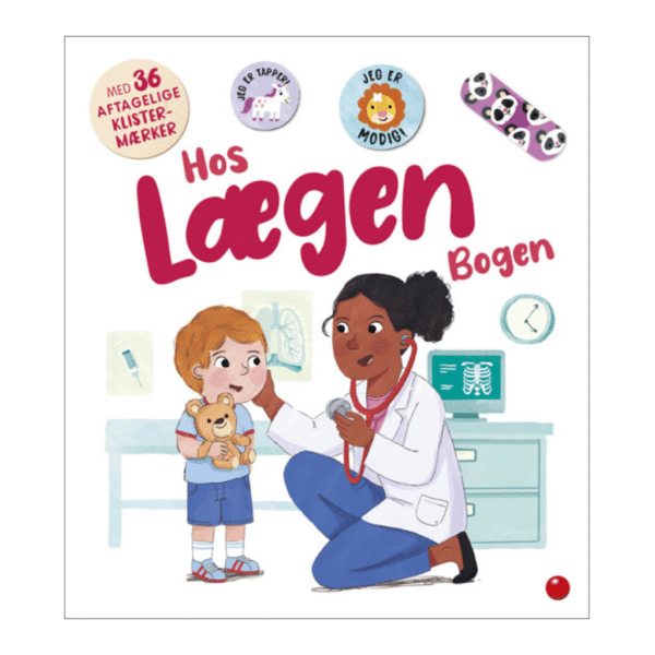 hos lægen bogen med klistermærker
