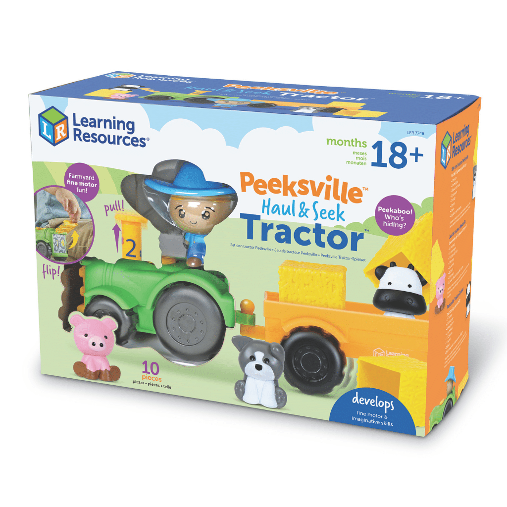 learning resources LER7746 Peeksville Haul and Seek Tractor