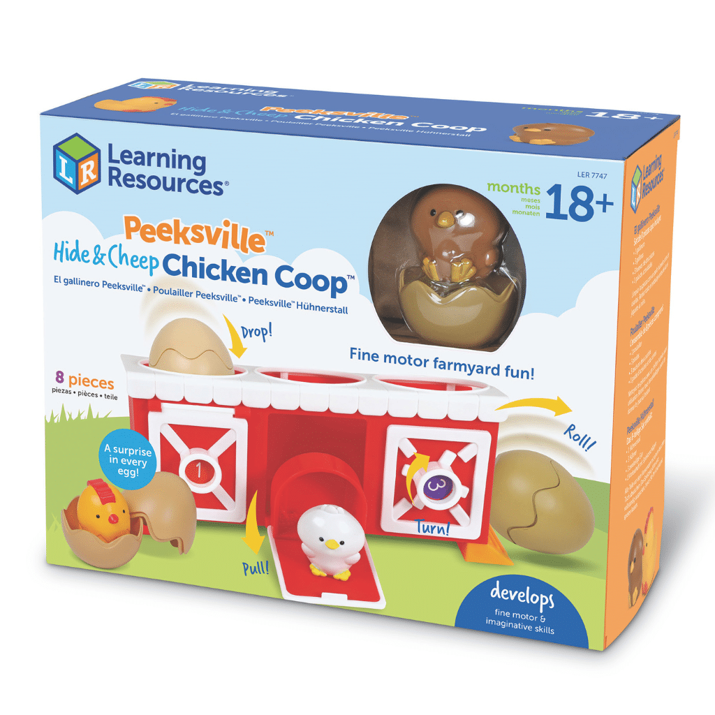 learning resources LER7747 Peeksville™ Hide & Cheep Chicken Coop
