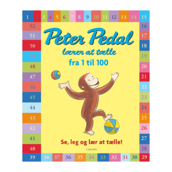 peter pedal lærer at tælle fra 1 til 100 bog fra carlsen