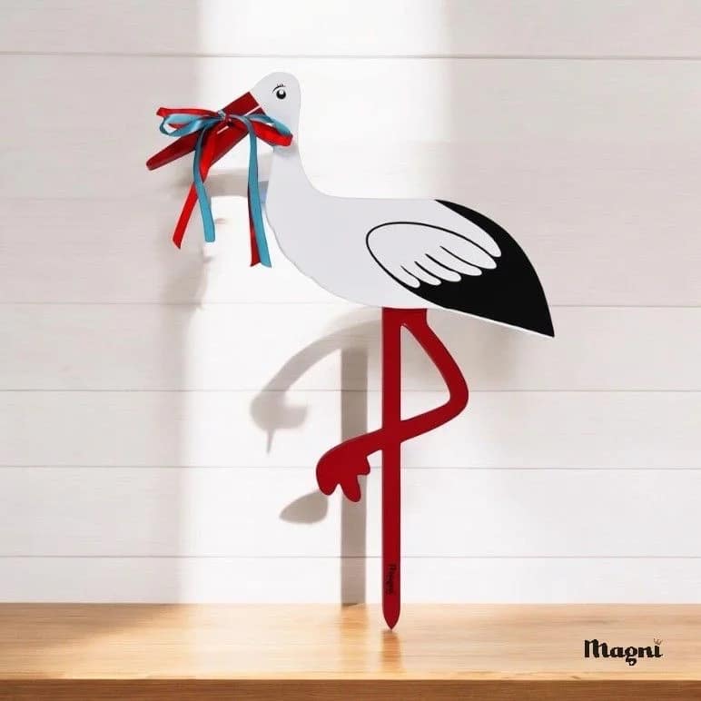 fødselsstork 55 cm Magni
