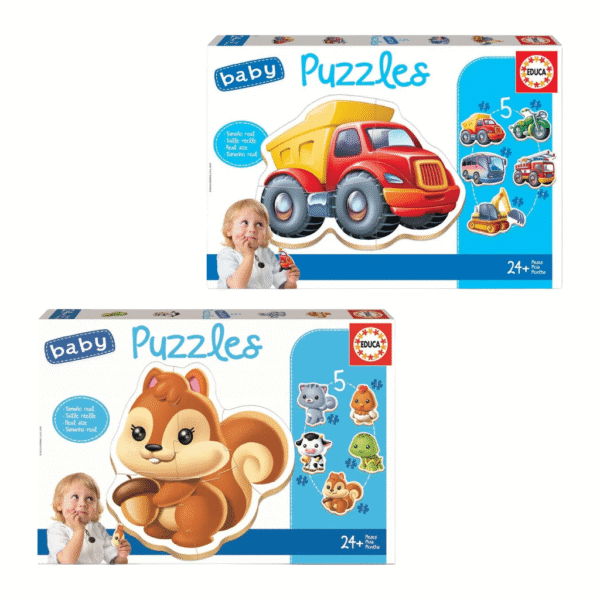 Educa Baby 5 puzzles Vehicles 24 months